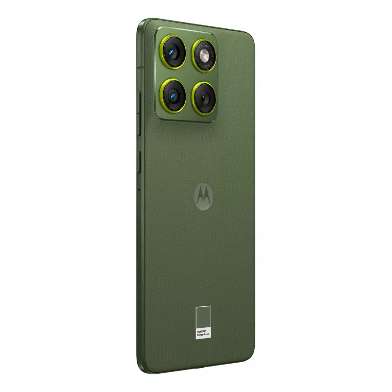 Išmanusis telefonas Motorola edge 70 — 6,7 colio P-OLED, Snapdragon 7 Gen 4, 12 GB RAM, 512 GB, Dual SIM, 4800 mAh, žalia, IP68/IP69