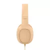 Hama Fun C ausinės su mikrofonu, laidinės, ant galvos, pokalbiams / muzikai, USB Type-C, oranžinės