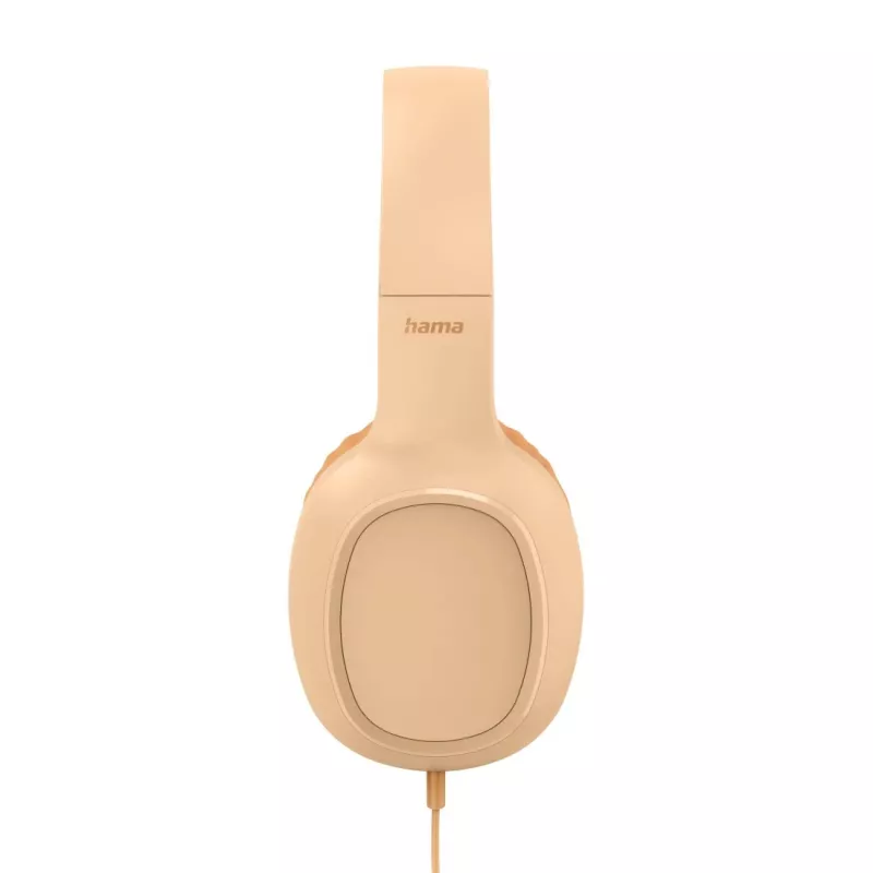 Hama Fun C ausinės su mikrofonu, laidinės, ant galvos, pokalbiams / muzikai, USB Type-C, oranžinės