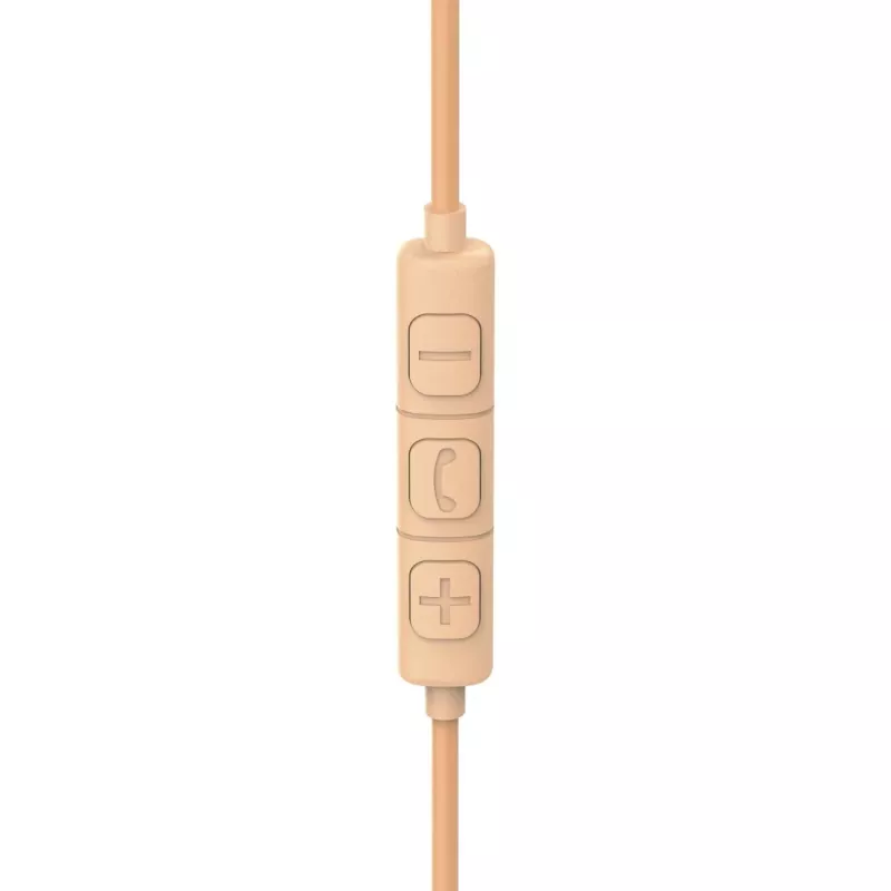 Hama Fun C ausinės su mikrofonu, laidinės, ant galvos, pokalbiams / muzikai, USB Type-C, oranžinės