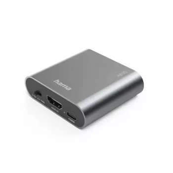 Audio Splitter Hama 00205100 Sidabrinis HDMI 3,5 mm