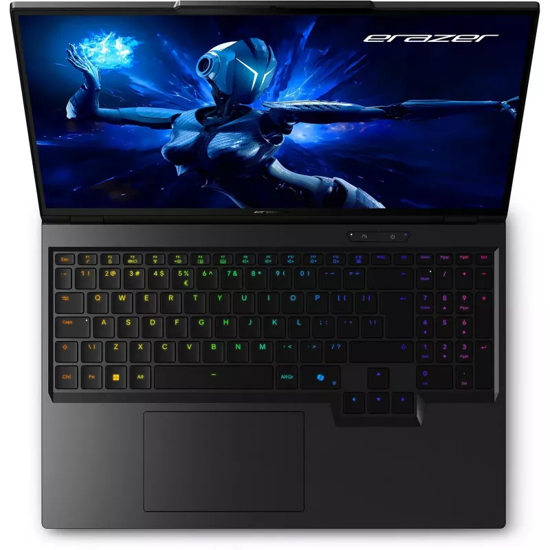 ERAZER Beast 16 X1 Ultimate Intel Core Ultra 9 275HX nešiojamas kompiuteris 40,6 cm (16 colių) Quad HD+ 32 GB DDR5-SDRAM 2 TB SSD NVIDIA GeForce RTX 5080 Wi-Fi 6E (802.11ax) Windows 11 Home JAV anglų Juoda