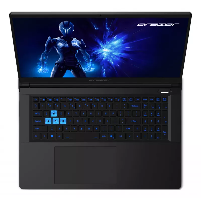 ERAZER Defender 17 P1 MD62756 Intel® Core™ i7 i7-13620H nešiojamas kompiuteris 43,9 cm (17,3 colio) Full HD 32 GB DDR5-SDRAM 2 TB SSD NVIDIA GeForce RTX 5060 Wi-Fi 6E (802.11ax) Windows 11 Home juoda
