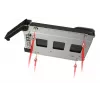 Drive Bay Panel Icy Dock MB991TRAY-B Juoda Sidabrinė