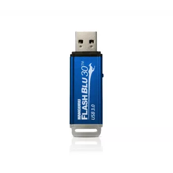 Kanguru FlashBlu30 SuperSpeed USB3.0 64GB | Apsaugotas USB atmintukas | Fizinis rašymo apsaugos jungiklis | Suderinamas su Windows „Ready Boost“