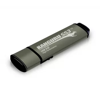 Kanguru SS3™ SuperSpeed USB3.0 64GB |Secure Flash Drive| Physical Write Protect Switch | Windows “Ready Boost” Suderinama | Simple Driverless Setup | Plug and Play