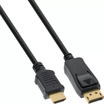 DisplayPort į HDMI keitiklio laidas InLine 17182 2 m juodas