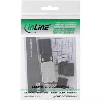 „InLine“ RJ45 kištukas Cat.8.1 2000 MHz, montuojamas vietoje, ekranuotas, su užsukamu gaubteliu