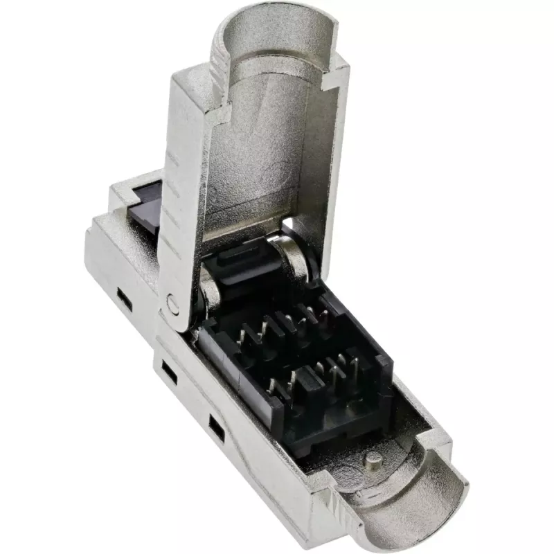 „InLine“ RJ45 kištukas Cat.8.1 2000 MHz, montuojamas vietoje, ekranuotas, su užsukamu gaubteliu