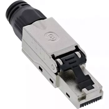 „InLine“ RJ45 kištukas Cat.8.1 2000 MHz, montuojamas vietoje, ekranuotas, su užsukamu gaubteliu