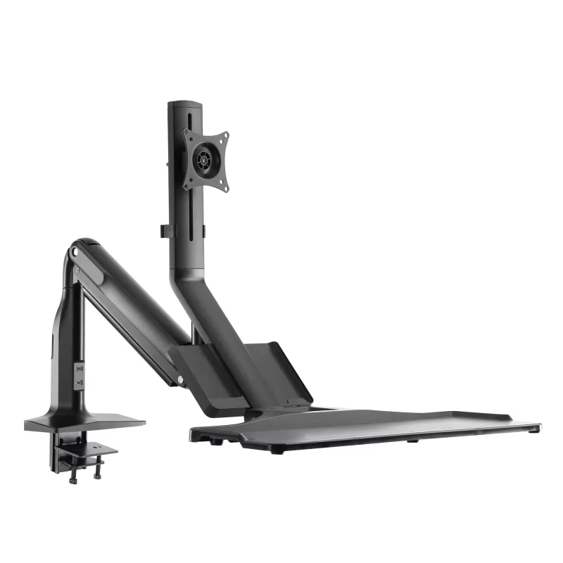 “InLine” darbo vietos stalinis laikiklis su kėlimu, judinamas, iki 81 cm (32 colių) / 9 kg