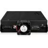 U.2 į SlimSAS NVMe adapterio korpusas, icy dock ToughArmor MB105VP-B, PCIe 4.0, palaiko 2x 2,5 colio diskus, 1x 5,25 colio nišą