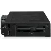 U.2 į SlimSAS NVMe adapterio korpusas, icy dock ToughArmor MB105VP-B, PCIe 4.0, palaiko 2x 2,5 colio diskus, 1x 5,25 colio nišą