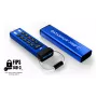 iStorage datAshur PRO+C 512GB | FIPS 140-3 Level 3 sertifikuotas | Saugus USB Type-C diskas | AES-XTS 256 bitų aparatinė šifravimo apsauga | Apsaugotas PIN kodu | Pridedamas Type C-A adapteris