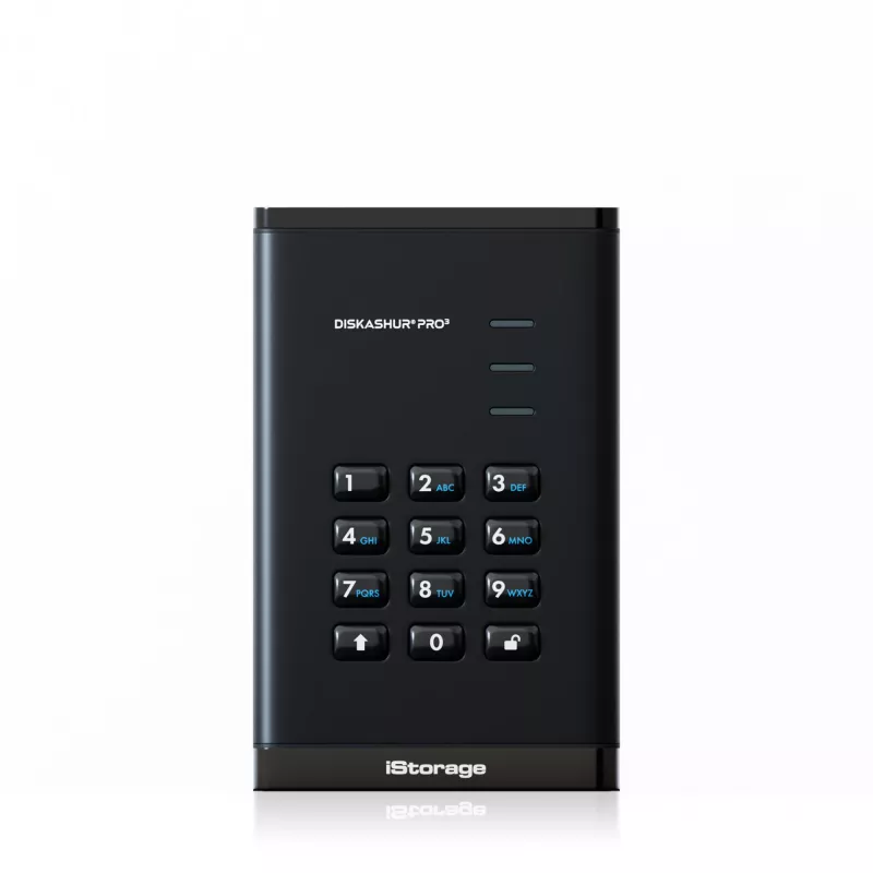 SSD disk iStorage 4TB 2.5 colio USB Type-A USB Type-C IS-DAP3-256-SSD-4000-F