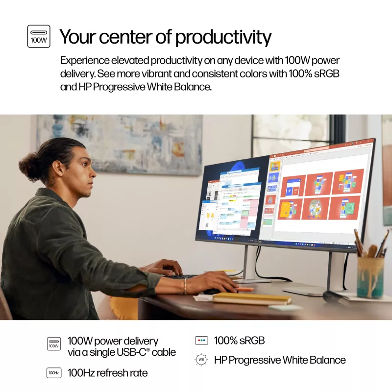 HP Series 5 Pro 27 colių QHD USB-C monitorius - 527pu