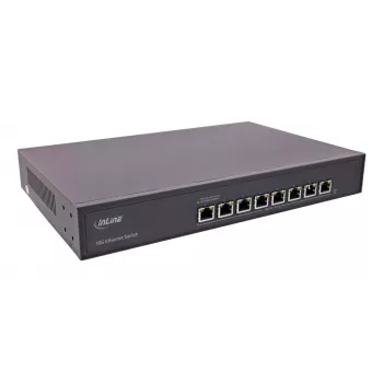 InLine 32308A tinklo jungiklis Nevaldomas 10G Ethernet (100/1000/10000) Juoda