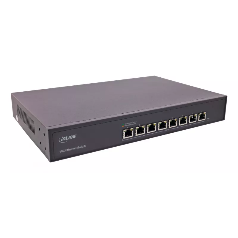 InLine 32308A tinklo jungiklis Nevaldomas 10G Ethernet (100/1000/10000) Juoda