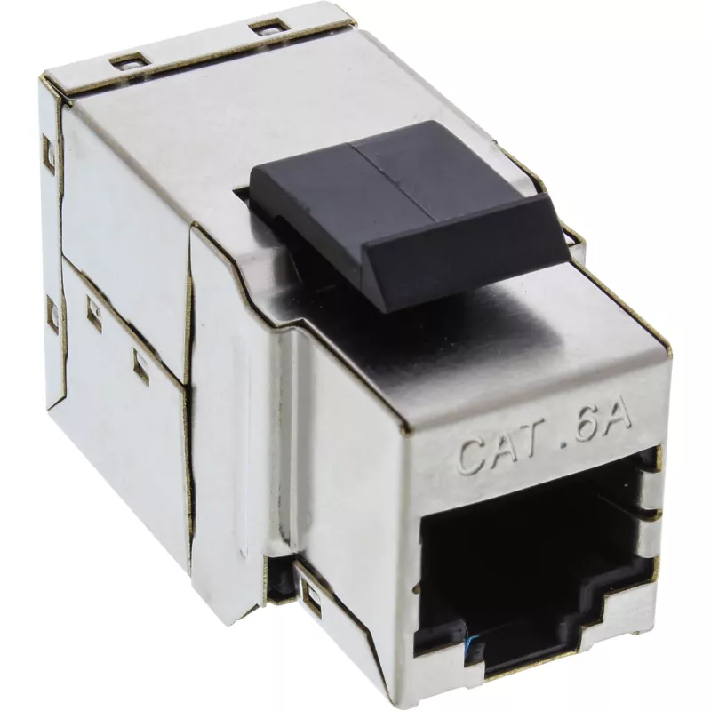 InLine RJ45 Keystone modulis, lizdas-lizdas, SNAP-In Cat.6A STP