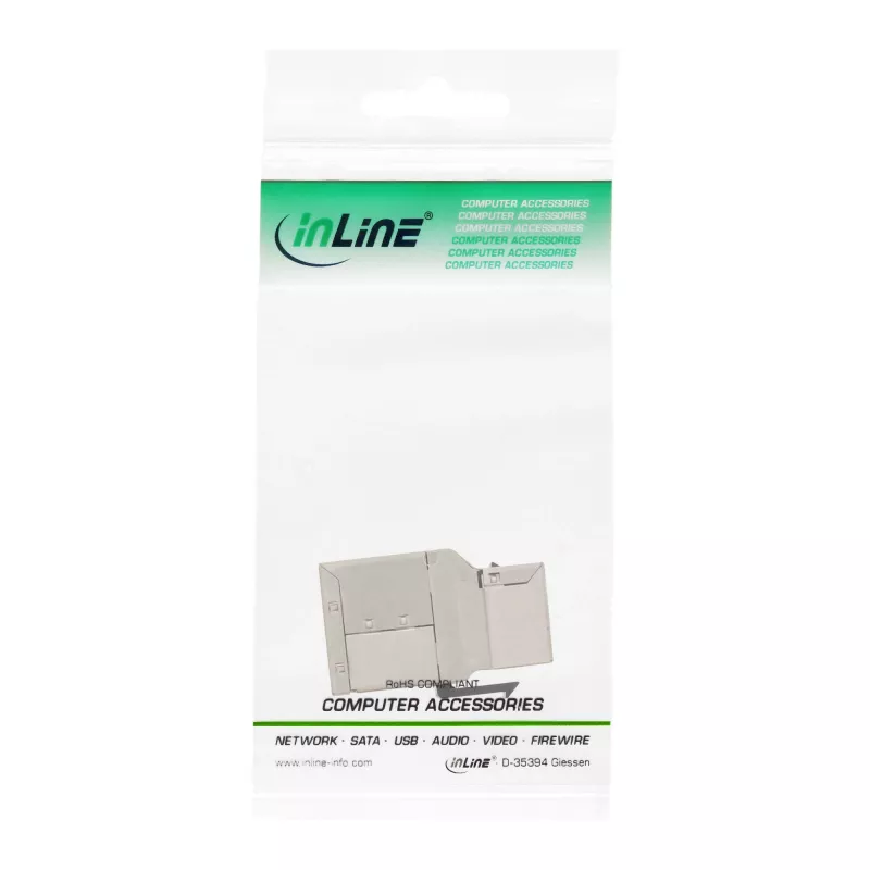 InLine RJ45 Keystone modulis, lizdas-lizdas, SNAP-In Cat.6A STP
