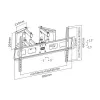 InLine kampinis sieninis laikiklis TFT / LED / plazminiams ekranams nuo 37 iki 63 colių, iki 60 kg