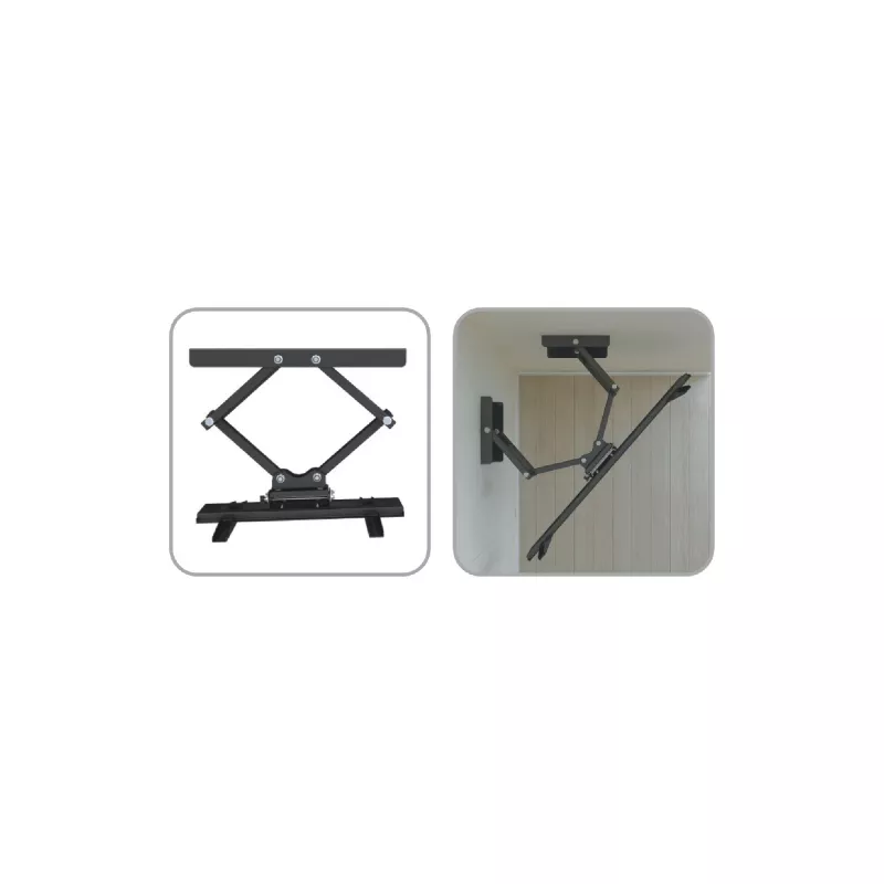 InLine kampinis sieninis laikiklis TFT / LED / plazminiams ekranams nuo 37 iki 63 colių, iki 60 kg
