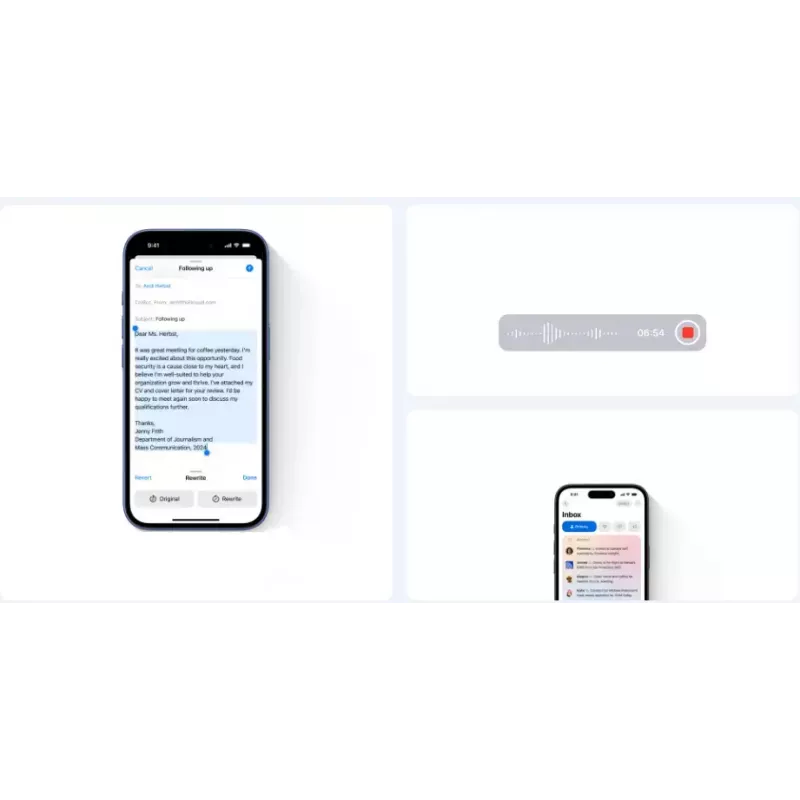 Išmanusis telefonas „Apple iPhone 16“ – 6,1 colio (15,5 cm), A18, 128 GB, „Dual SIM“, 48 MP dviguba galinė kamera, žalsvai mėlynas