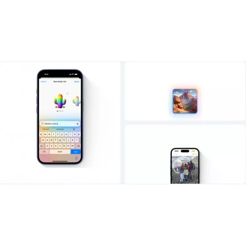 Išmanusis telefonas „Apple iPhone 16“ – 6,1 colio (15,5 cm), A18, 128 GB, „Dual SIM“, 48 MP dviguba galinė kamera, žalsvai mėlynas