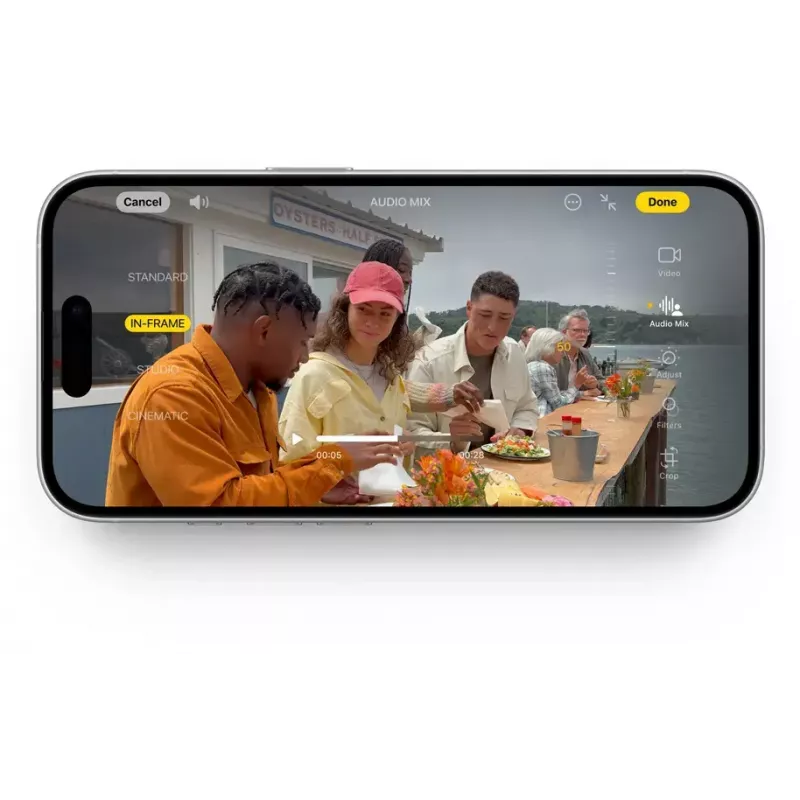 Išmanusis telefonas „Apple iPhone 16“ – 6,1 colio (15,5 cm), A18, 128 GB, „Dual SIM“, 48 MP dviguba galinė kamera, žalsvai mėlynas