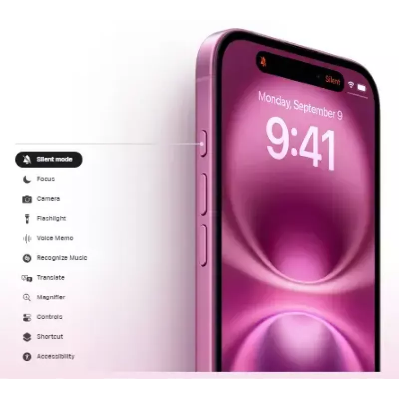 Išmanusis telefonas „Apple iPhone 16“ – 6,1 colio (15,5 cm), A18, 128 GB, „Dual SIM“, 48 MP dviguba galinė kamera, žalsvai mėlynas