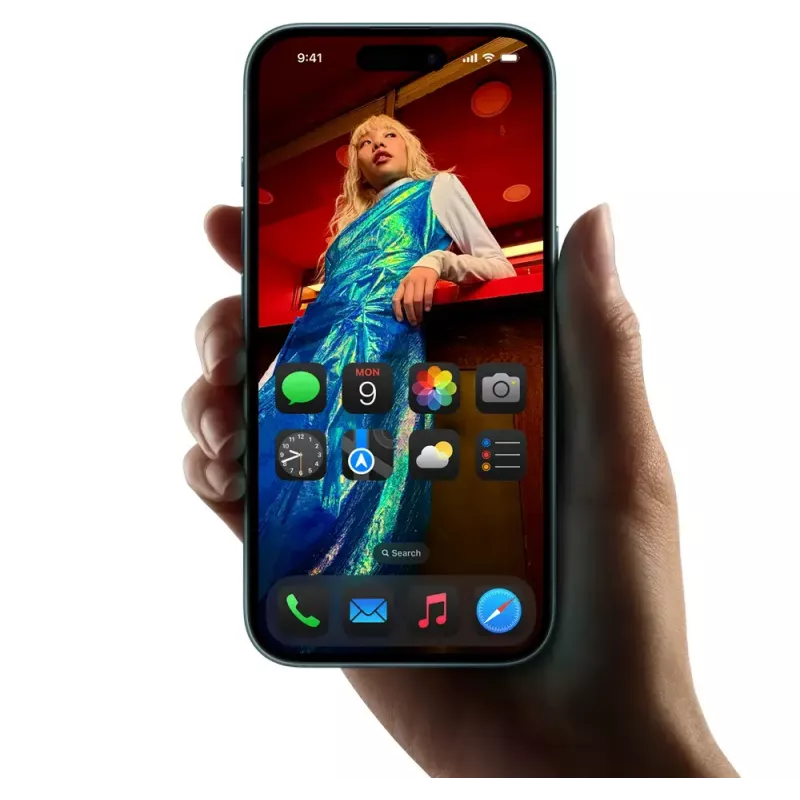 Išmanusis telefonas „Apple iPhone 16“ – 6,1 colio (15,5 cm), A18, 128 GB, „Dual SIM“, 48 MP dviguba galinė kamera, žalsvai mėlynas