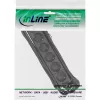 InLine kištukinis lizdas, 6 krypčių įžeminimo kontaktas CEE 7/3, juodas, 5m