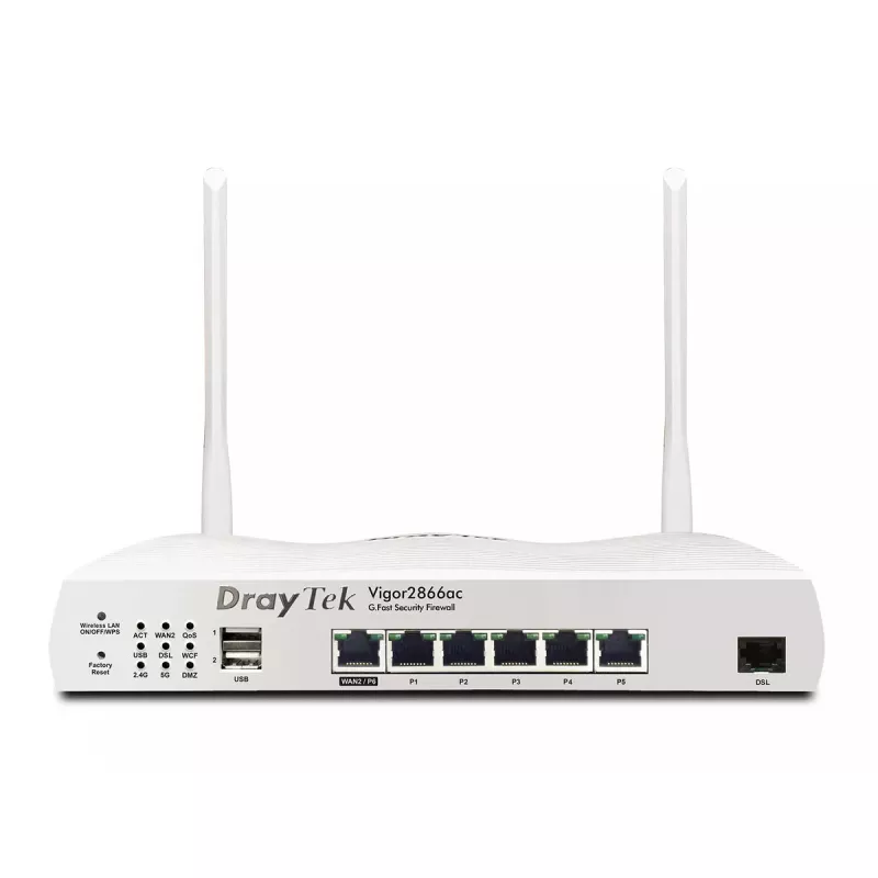 Stalinis maršrutizatorius DrayTek Vigor 2866AX dviejų juostų Wi-Fi 6
