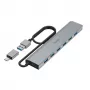 Hama 00200137 sąsajos šakotuvas USB 3.2 Gen 1 (3.1 Gen 1) Type-A + Type-C 5000 Mbit/s antracito spalvos