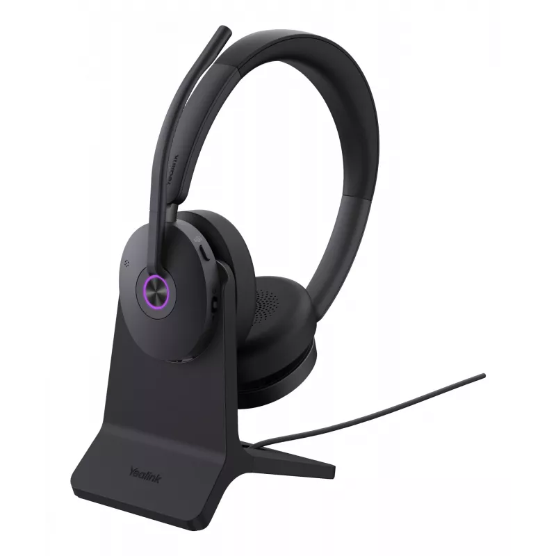 Ant ausies dedamos ausinės Yealink BH74 Teams USB-C/A su stovu — Microsoft Teams, vienos ausies, laidinis ryšys