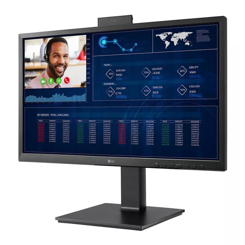 LG 24CQ651I-6P All-in-One PC/darbo stotis Intel® Celeron® J4105 61 cm (24 coliai) 1920 x 1080 pikselių All-in-One plonas klientas 4 GB DDR4-SDRAM 16 GB HDD Wi-Fi 4 (802.11n) Balta