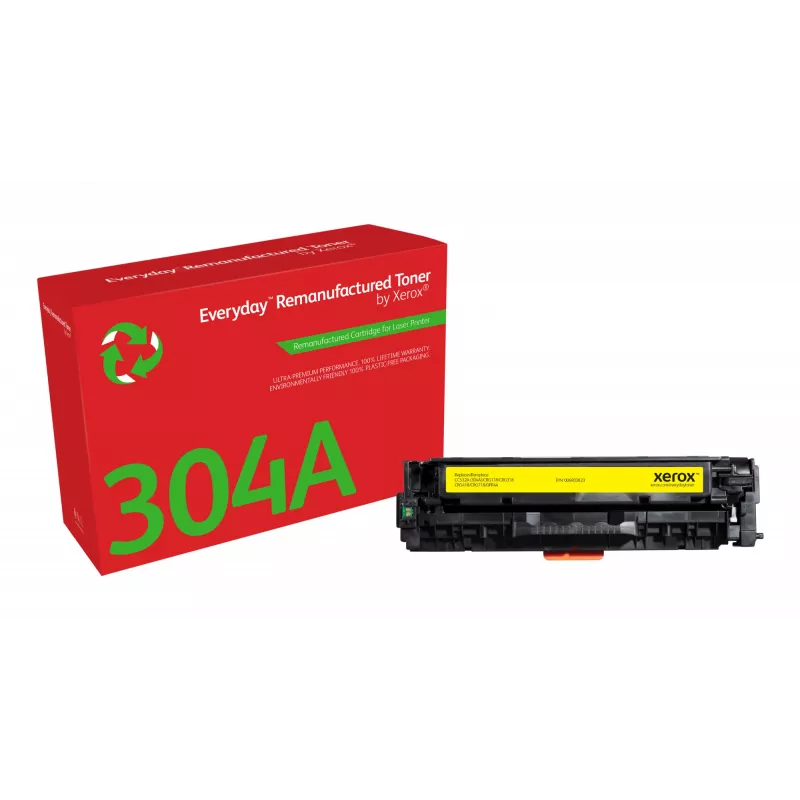 Xerox Everyday Remanufactured Toner HP 304A CC532A, 2000 puslapių, geltonas