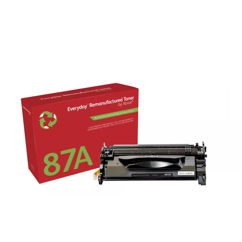 Everyday™ Mono Remanufactured Toner by Xerox Suderinama with HP 87A (CF287A), Standard capacity