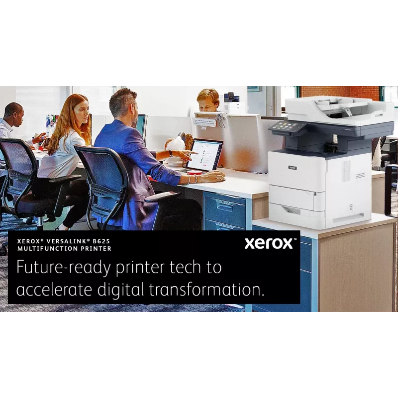 Xerox VersaLink B625 A4 61ppm Dvikopis Kopijavimas/Spausdinimas/Skenavimas/Faksas PS3 PCL5e/6 2 Padėklai 650 Lapų