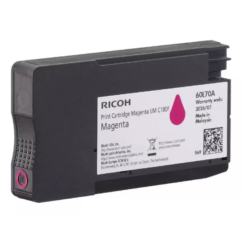 Ricoh 408519 tonerio kasetė 1 vnt. Originali Purpurinė