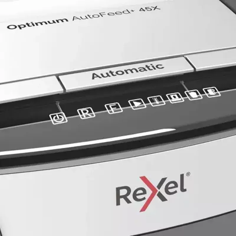 Rexel Optimum AutoFeed 45X automatinis kryžminis popieriaus smulkintuvas P4