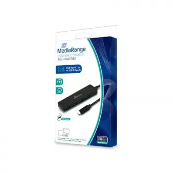 MediaRange MRCS508 USB 3.2 Gen 1 Type-C šakotuvas, juodas