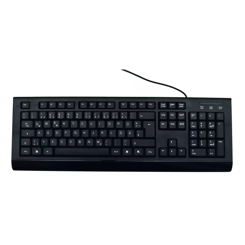 Klaviatūra MediaRange MROS101 Office USB QWERTZ German juoda