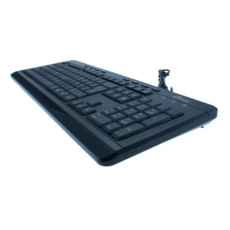 Klaviatūra MediaRange MROS102 Universal USB QWERTZ English juoda
