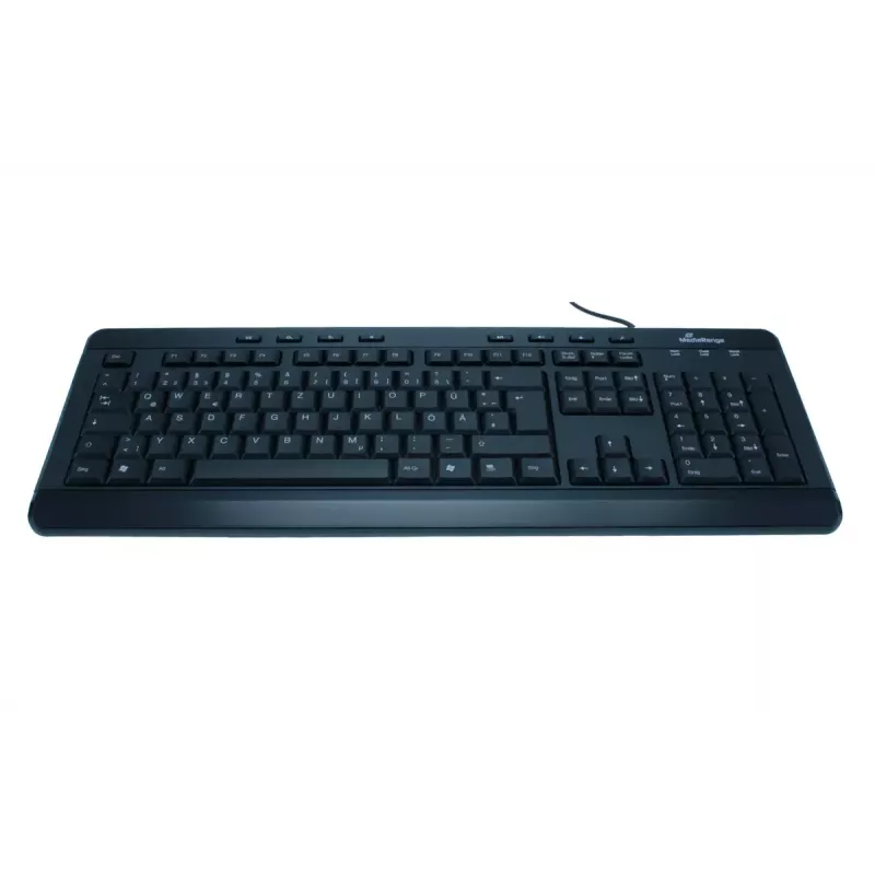 Klaviatūra MediaRange MROS102 Universal USB QWERTZ English juoda