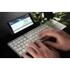 Klaviatūra MediaRange MROS133 Office Bluetooth QWERTZ vokiečių šveicarų sidabrinė