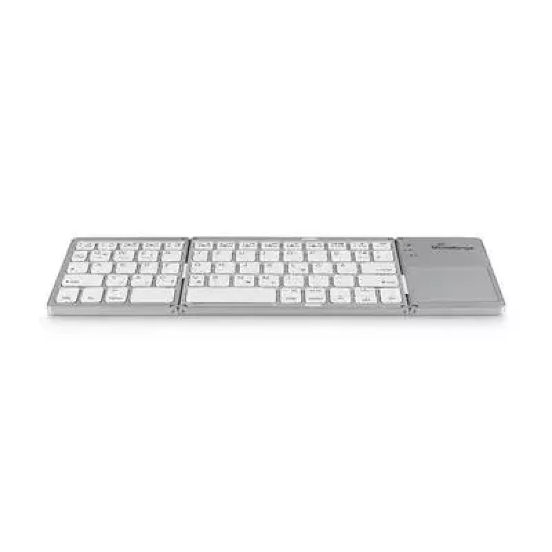 Klaviatūra MediaRange MROS133 Office Bluetooth QWERTZ vokiečių šveicarų sidabrinė