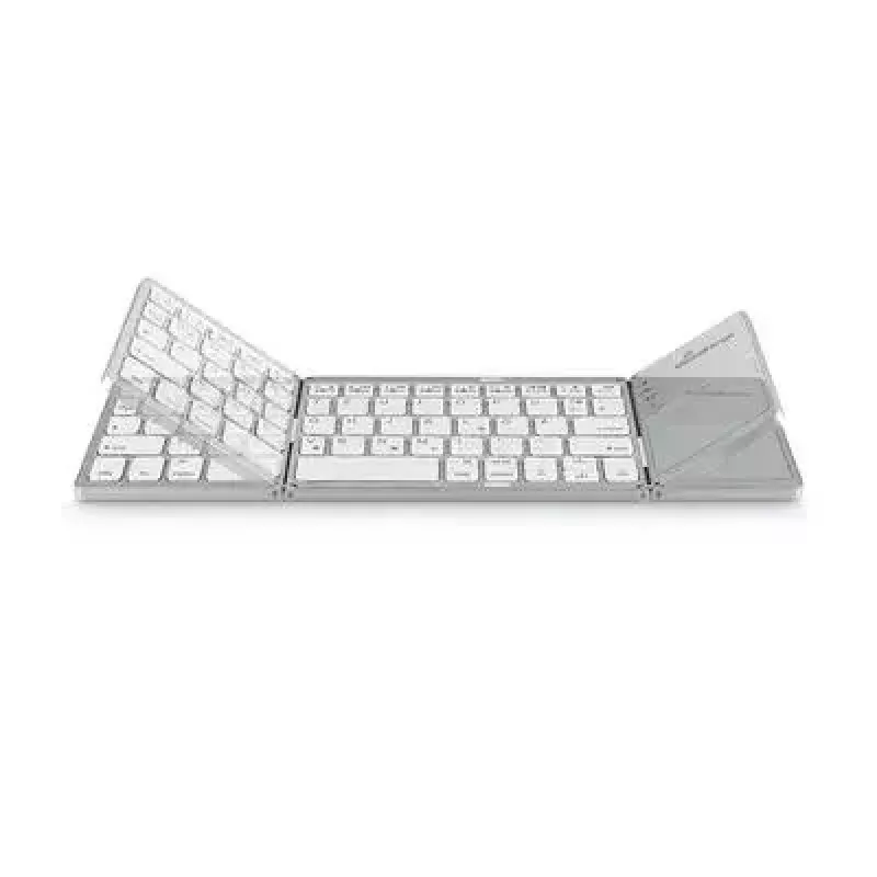 Klaviatūra MediaRange MROS133 Office Bluetooth QWERTZ vokiečių šveicarų sidabrinė
