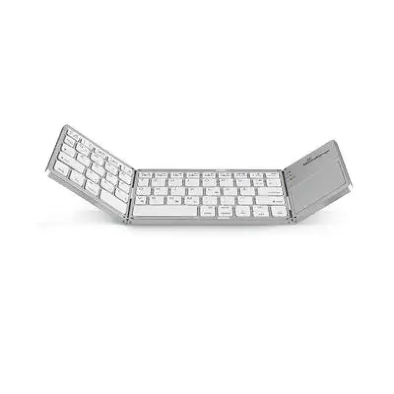 Klaviatūra MediaRange MROS133 Office Bluetooth QWERTZ vokiečių šveicarų sidabrinė
