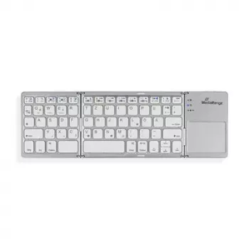 Klaviatūra MediaRange MROS133 Office Bluetooth QWERTZ vokiečių šveicarų sidabrinė